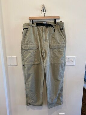 The North Face Pants Men XL Cargo Convertible Nylon Belted Outdoors gorpcore